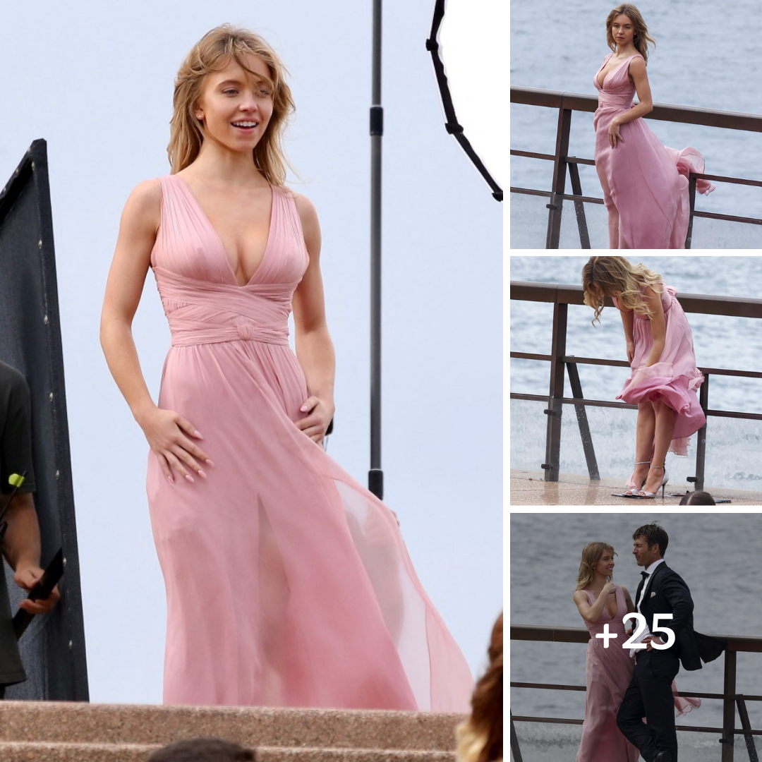 Euphoria’s Sydney Sweeney struggles with wardrobe malfunction as she films new movie in Australia