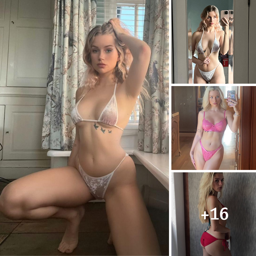 Lottie Moss poses in skimpy underwear after leaving rehab and returning to London