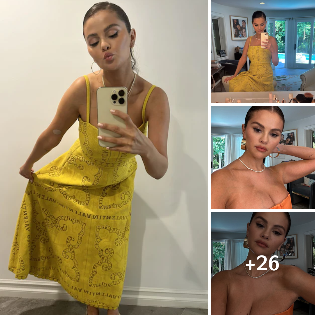 Selena Gomez Introduces “Lemon Girl Summer” In a Yellow Midi Dress