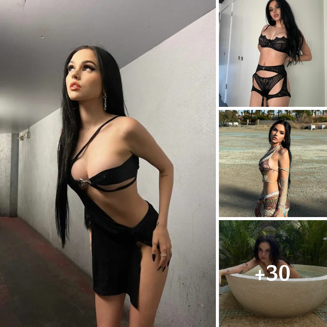 Maggie Lindemann Strips Down To Nothing But See-Through Lingerie