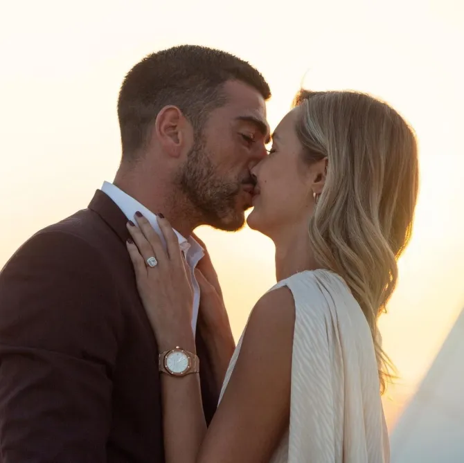 Viktoria Varga and Graziano Pelle tied the knot last year