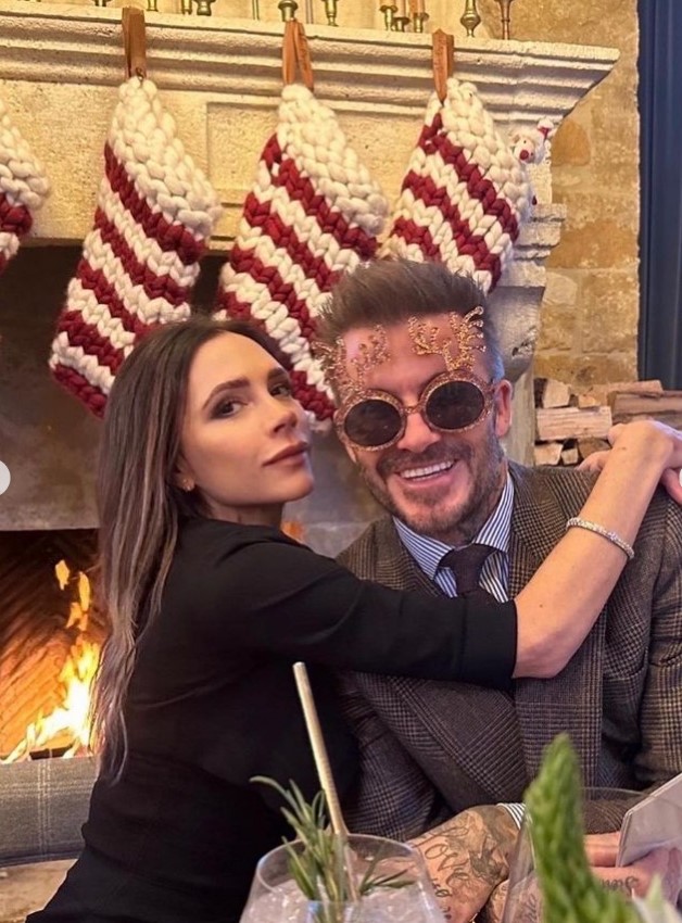 David and Victoria Beckham reaped the rewards of their hard graft with a New Year’s Eve party at their £6m Cotswolds manor house