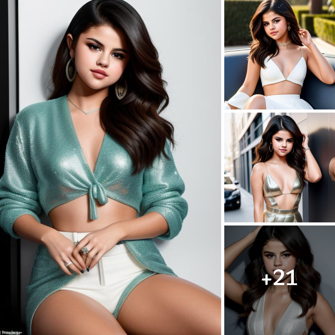 Selena Gomez effortlessly captivates with her irresistible beauty and mesmerizing charm