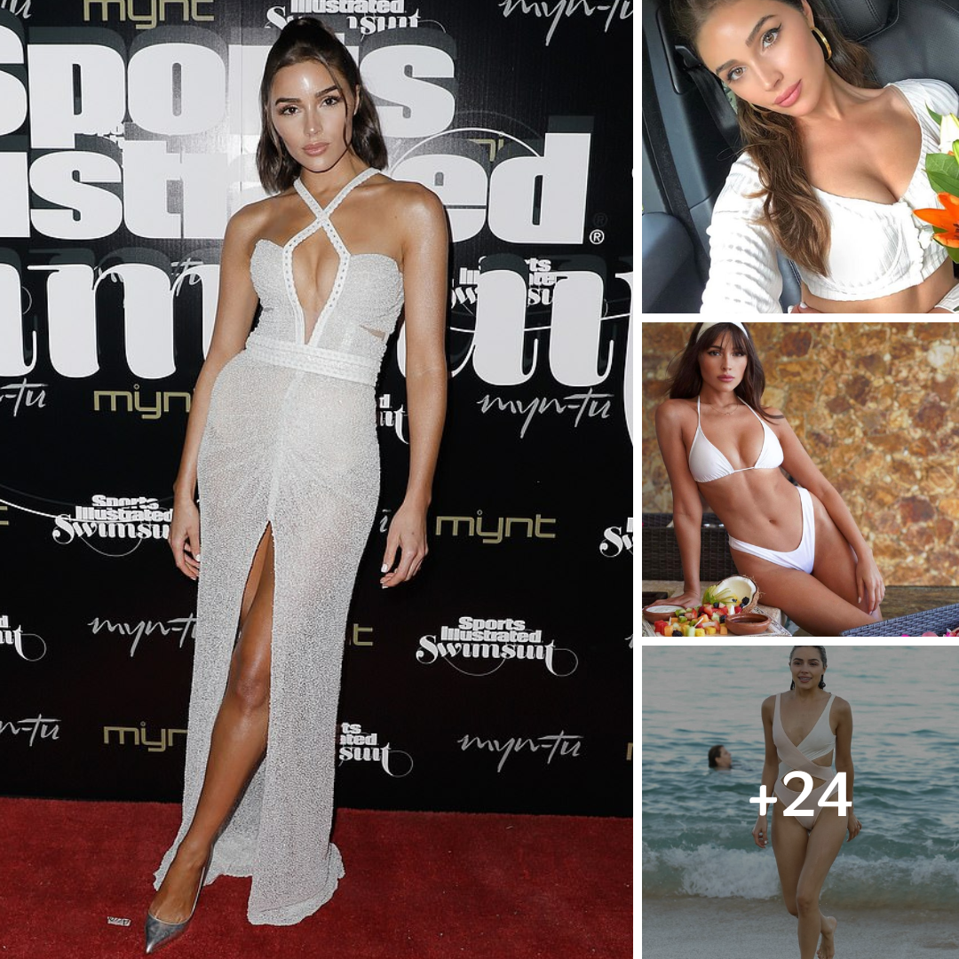 Olivia Culpo Gives ‘Angel’ Vibes In Skintight White Gown