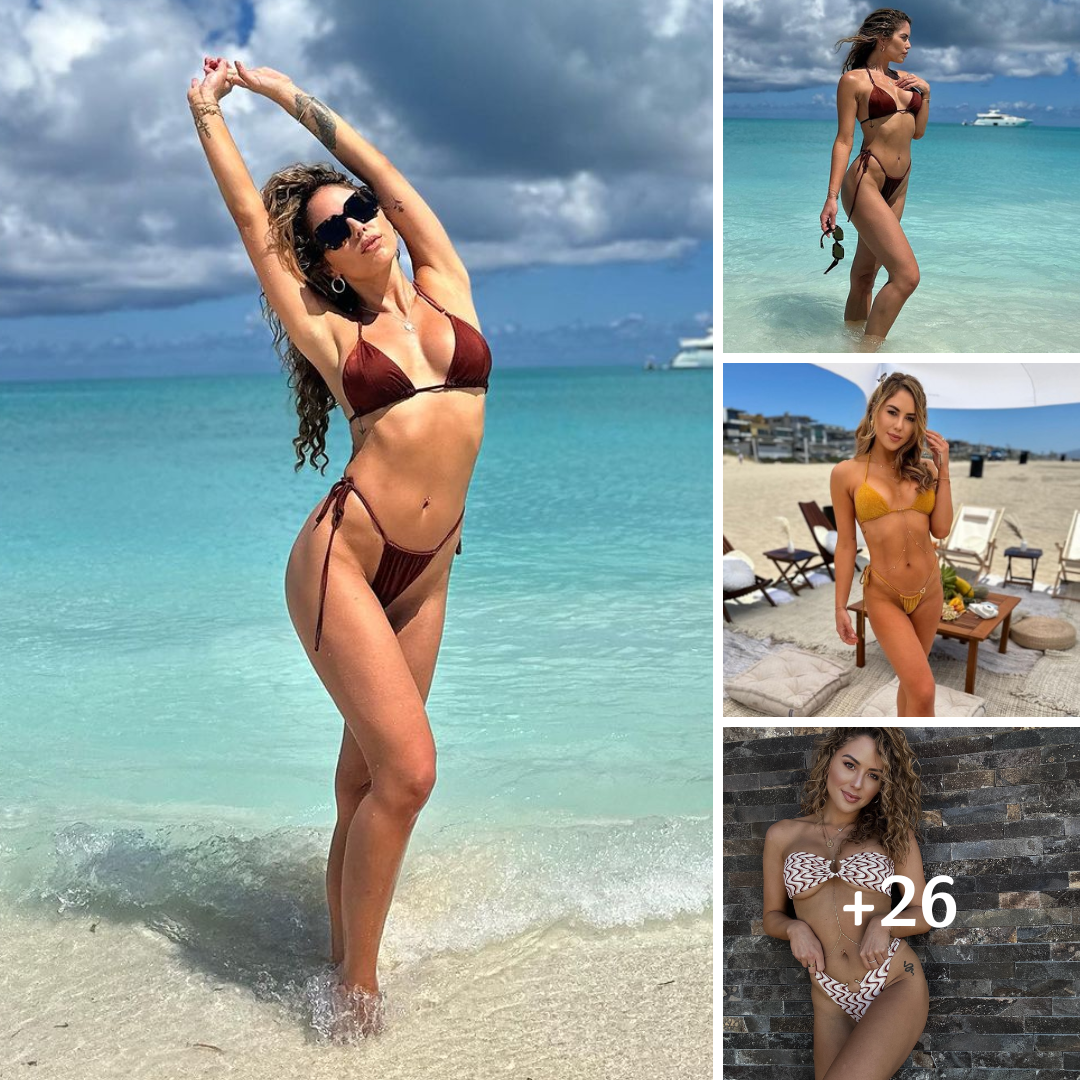 Brittney Palmer Is A Beach Babe In Bikini While At The Islands