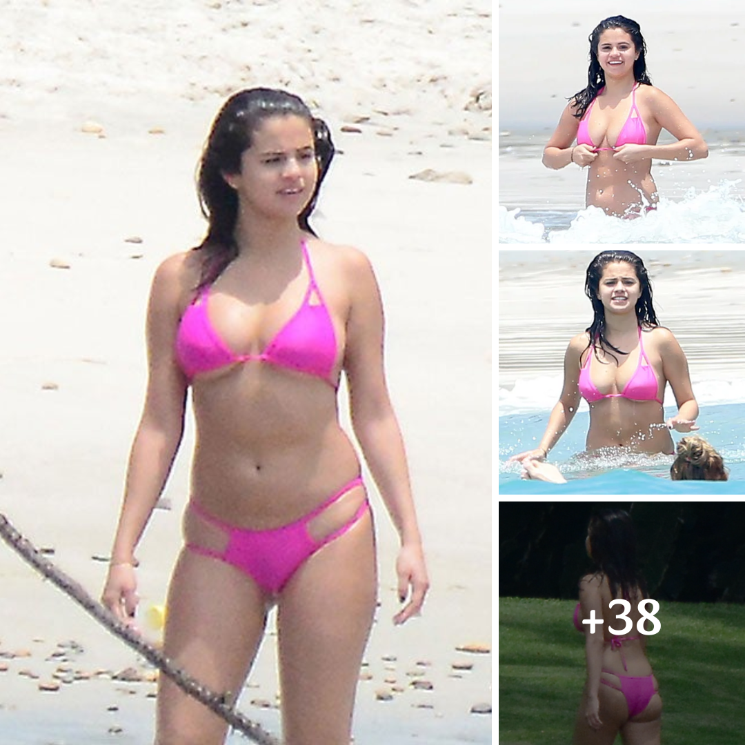 Selena Gomez Flashes Bikini Bod in a Hot Pink Two-Piece in Mexico