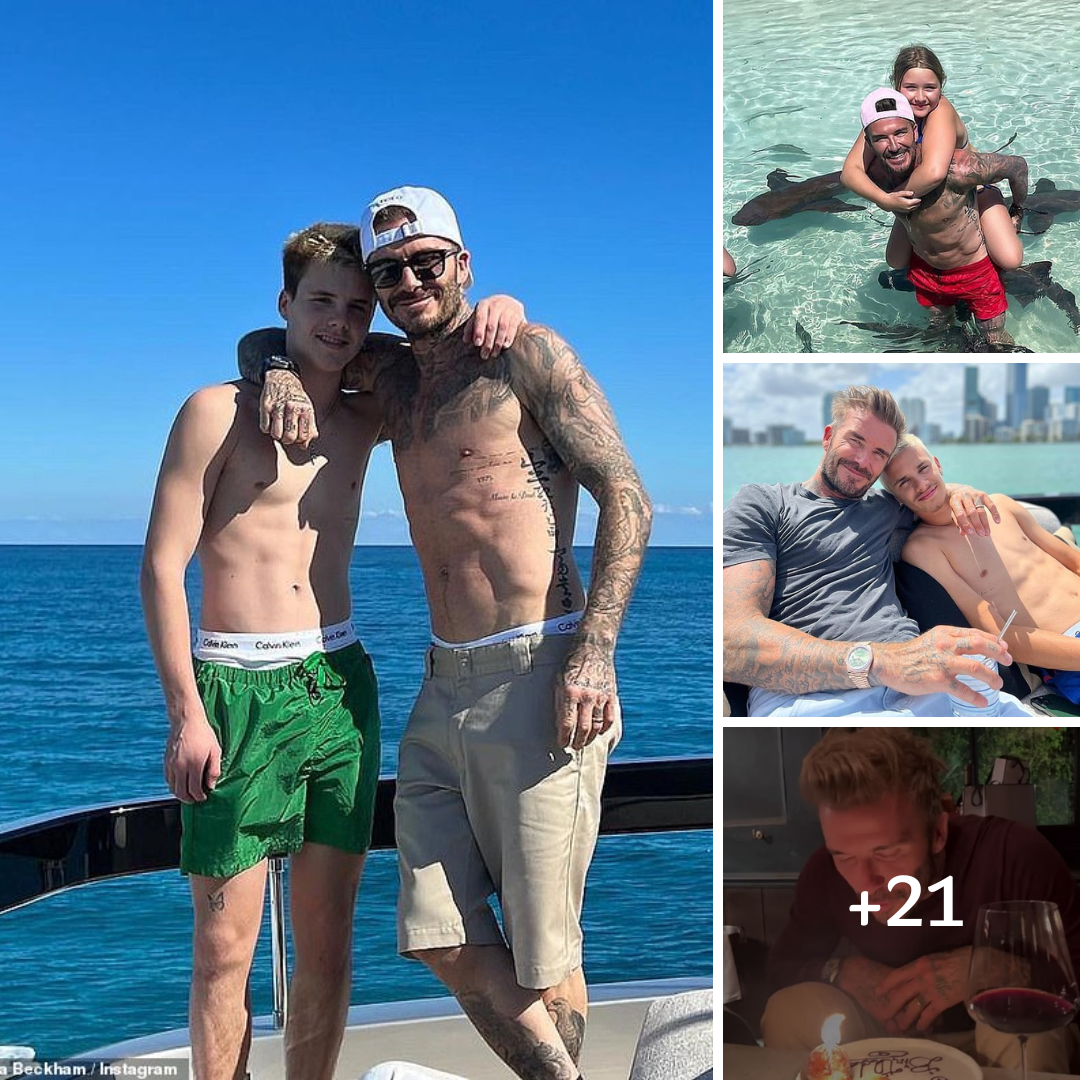 David Beckham celebrates 48th birthday with his family