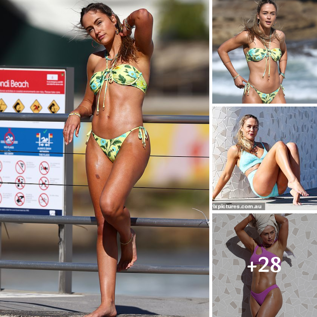 Model Steph Claire Smith flaunts her incredible figure as she poses for a bikini photo shoot at North Bondi beach