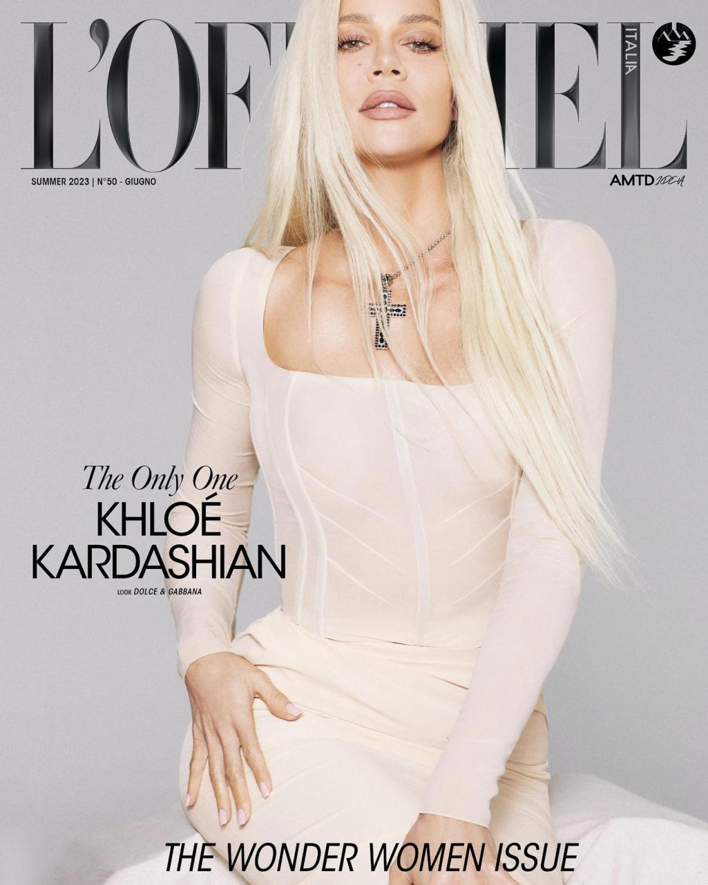 Khloe Kardashian shocked fans with her changed appearance in her new cover on the cover of L’Officiel Italia's Summer 2023 issue