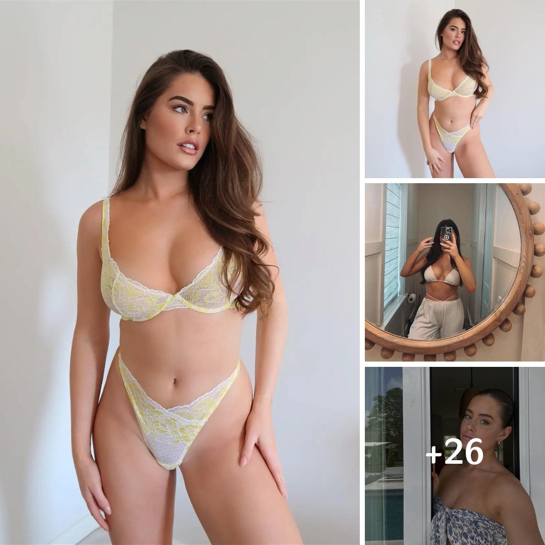 Sophie Stonehouse Is ‘Too Hot To Handle’ In Floral Lingerie