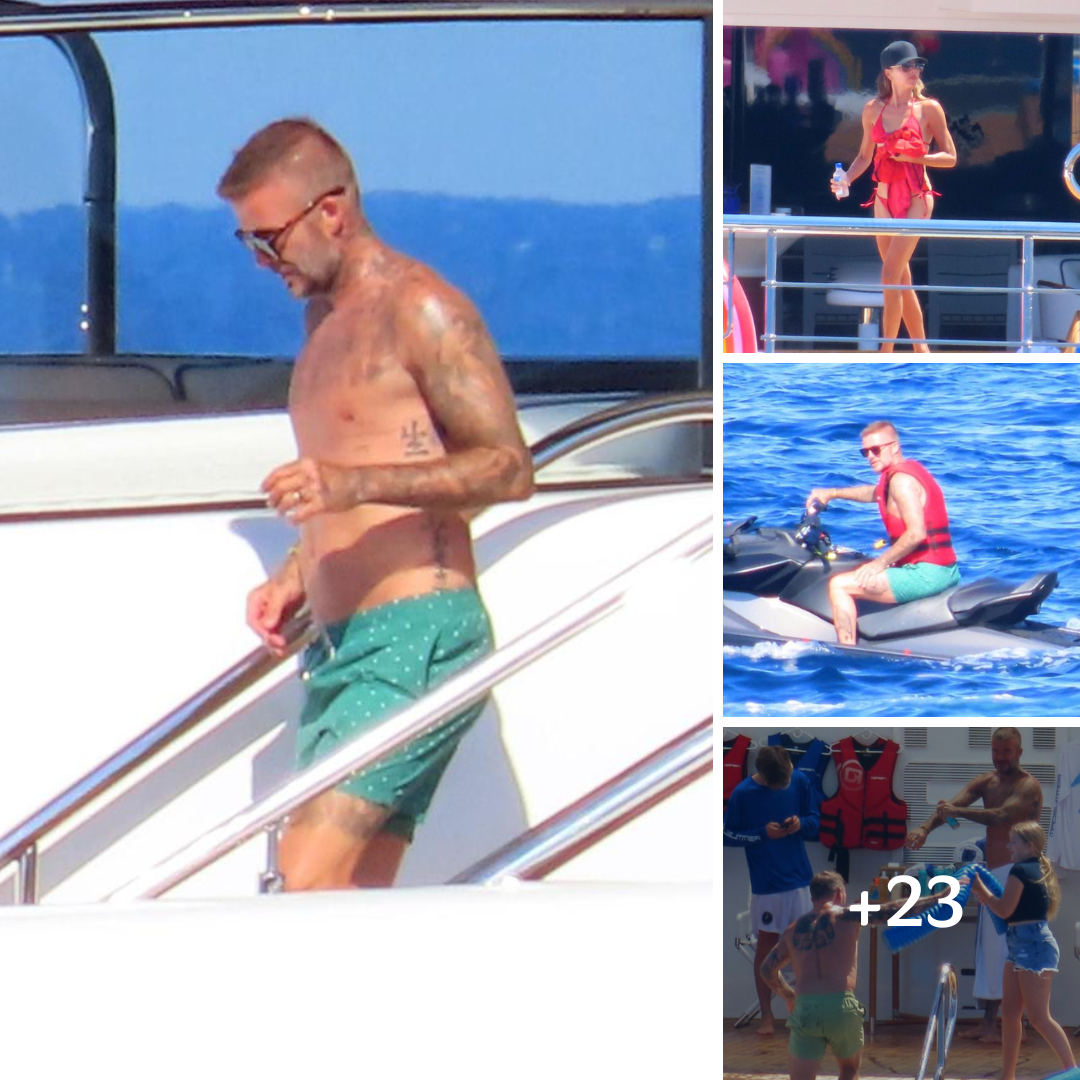 David and Victoria Beckham soak up the sun on lavish yacht in Sardinia with youngest children