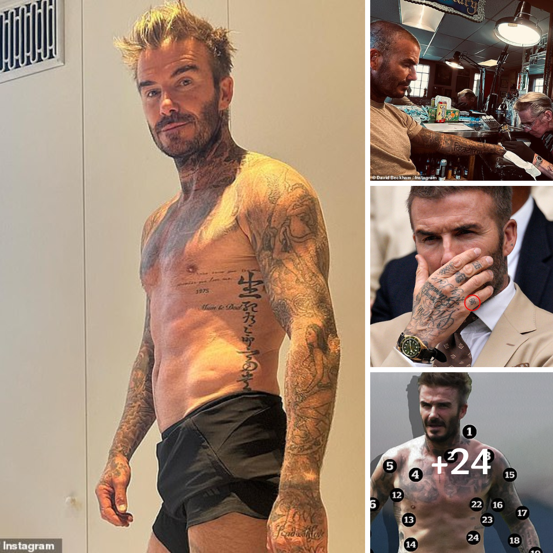 David Beckham adds ANOTHER tattoo to his collection as he gets stick-and-poke artwork on his hand by celebrity artist in Los Angeles