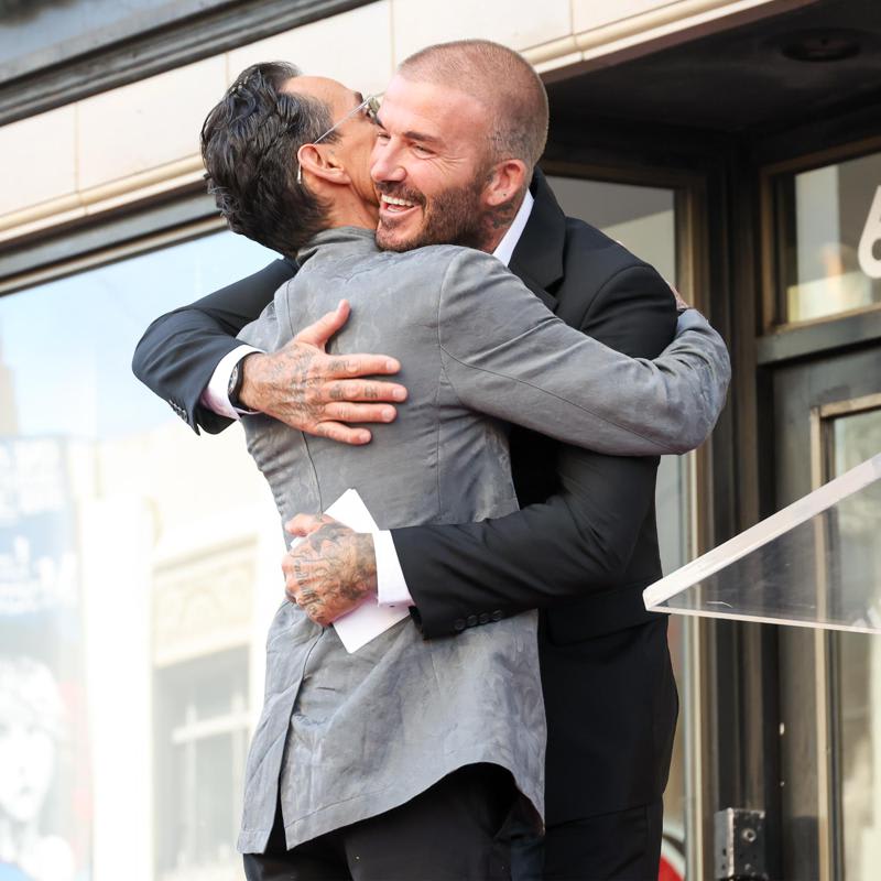 David Beckham celebrates Marc Anthony on his birthday