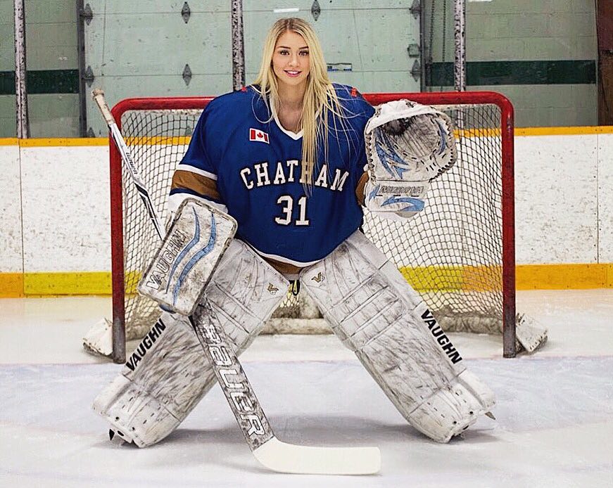 Demaiter during her hockey days