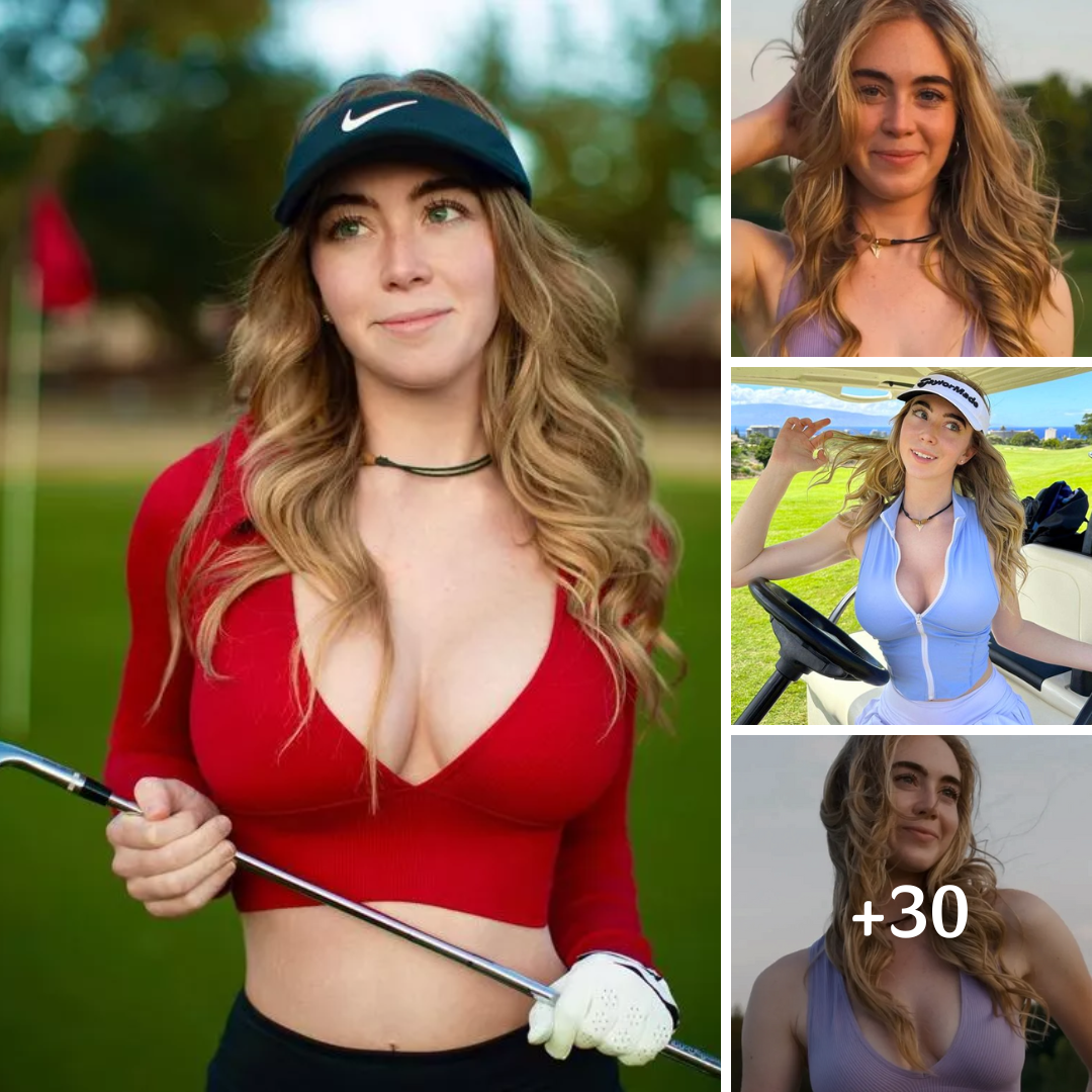 Golf influencer Grace Charis told she is ‘so hot’ after wowing fans in tiny tank top