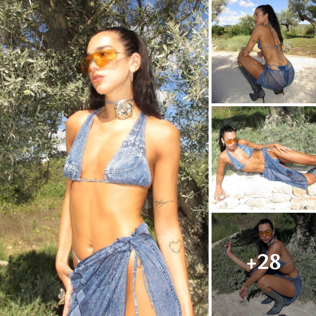 Dua Lipa Celebrates Her 27th Birthday In A Denim Bikini