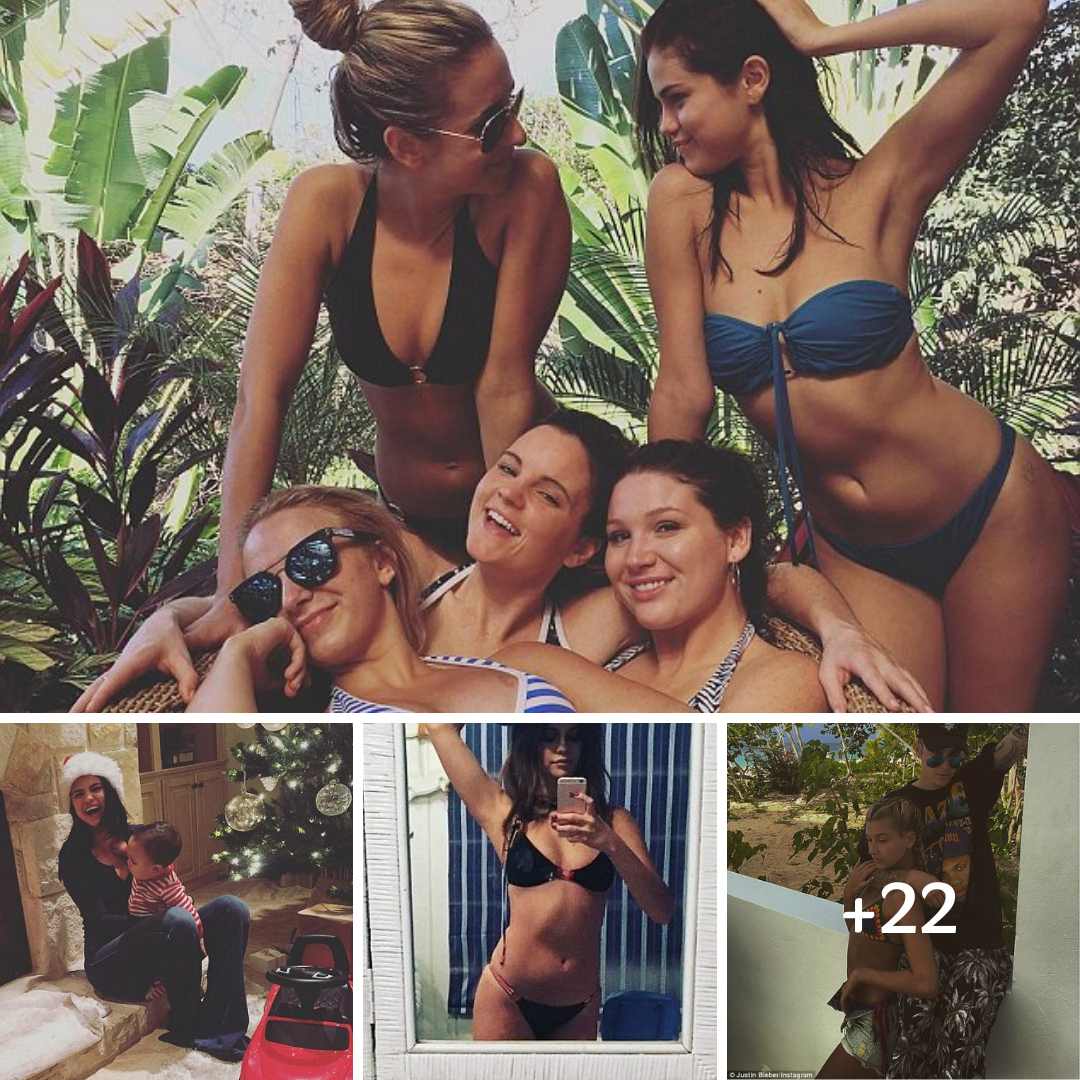 Selena Gomez shows off her toned physique in bikini while with friends