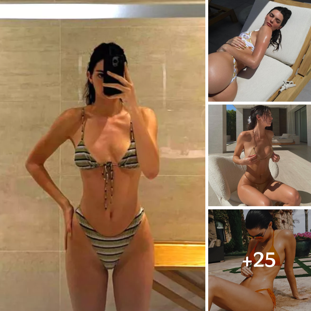 Kendall Jenner strips to tiny thong bikini in sultry mirror snaps