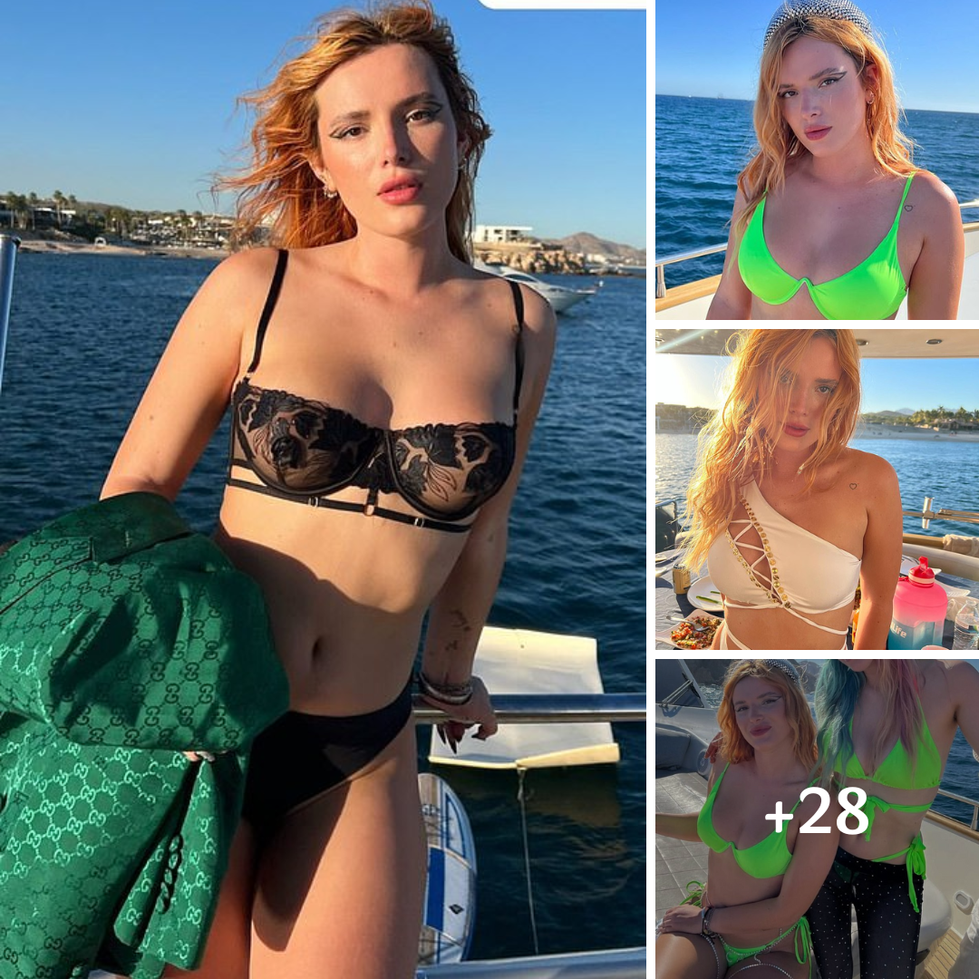 Bella Thorne shows off sensational figure in TWO skimpy bikinis during Cabo getaway