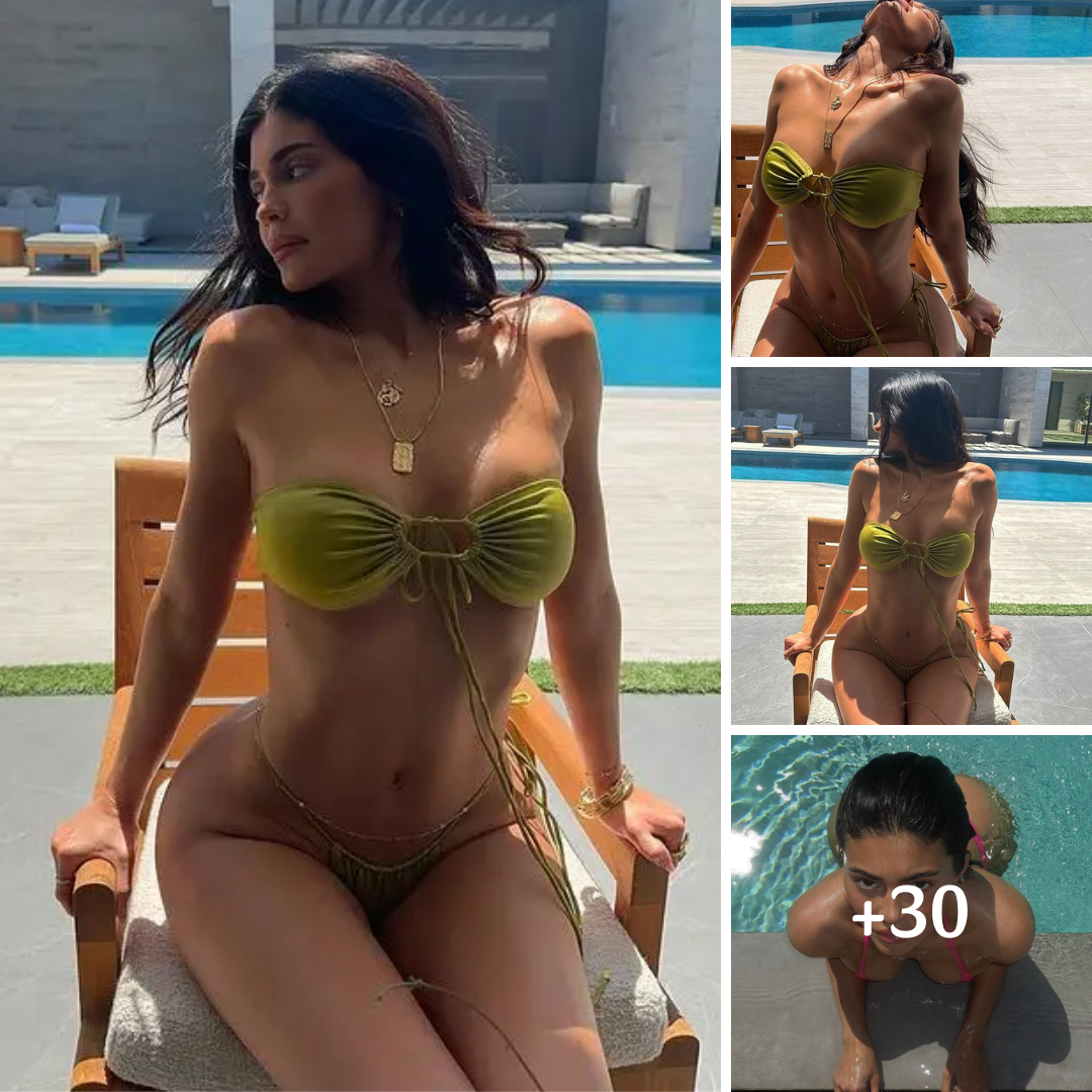 Kylie Jenner Soaks Up The Summer Sun In Skimpy Green Bikini