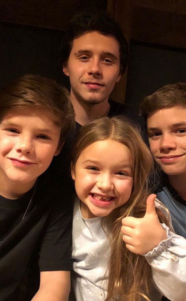 Brooklyn Beckham, Harper Beckham, Romeo Beckham, Cruz Beckham, The Beckhams