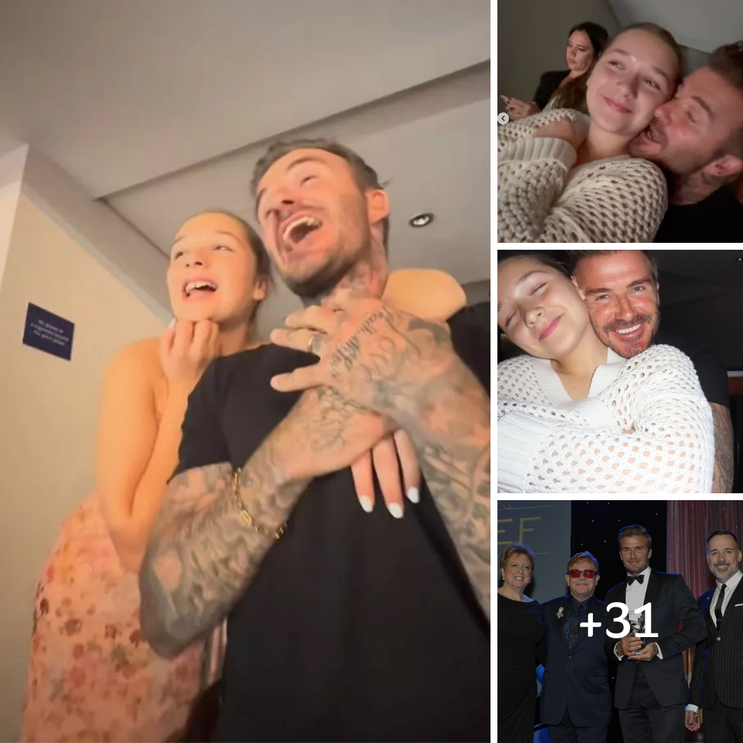 David Beckham shares sweet candid video of him with wife Victoria and daughter Harper at Elton John concert