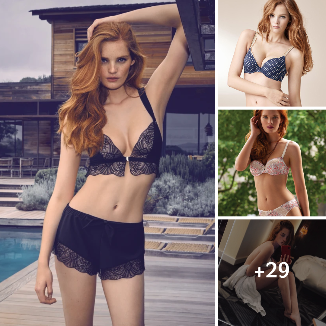 Victoria’s Secret star Alexina Graham shows off trim figure in sexy lingerie