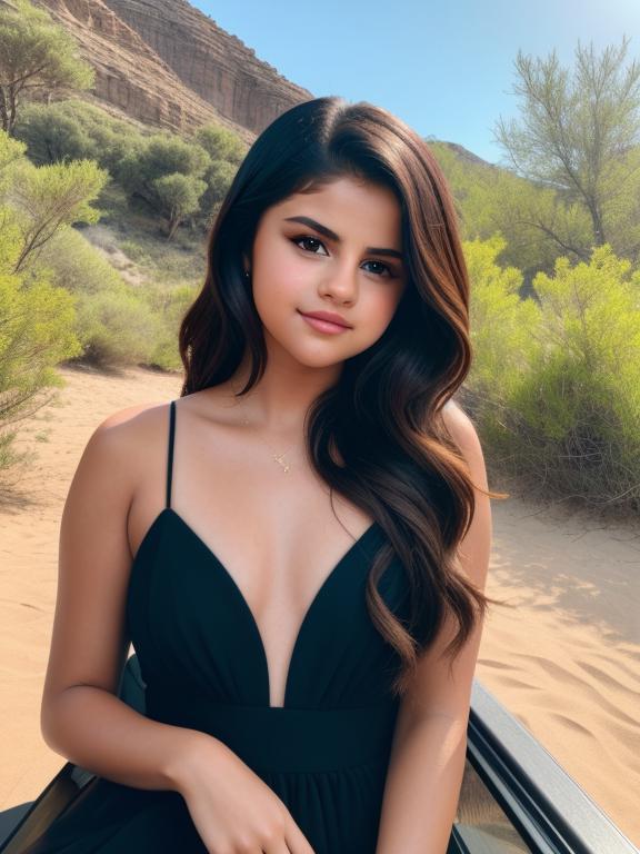 Selena Gomez captivates with her radiant beauty, embodying the aweinspiring charm of nature