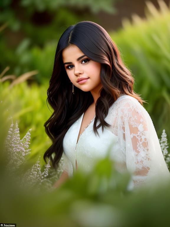 Selena Gomez captivates with her radiant beauty, embodying the aweinspiring charm of nature