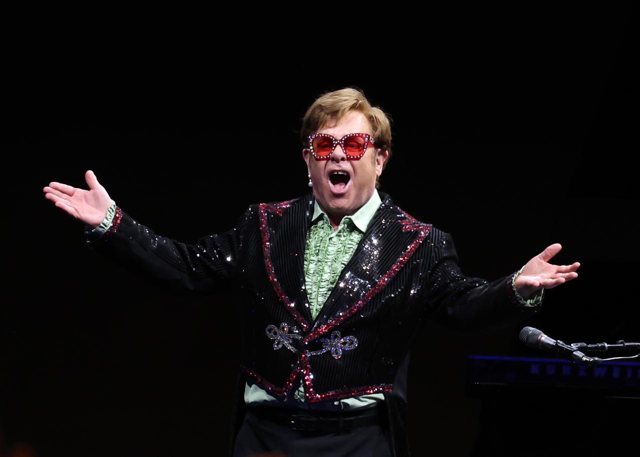 Elton was performing on his final London show