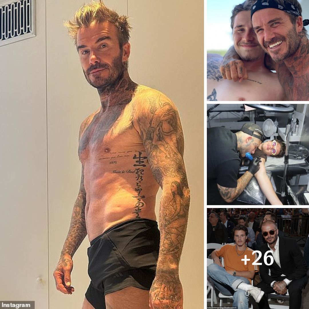 David Beckham gets another sweet tattoo dedicated to his wife Victoria as he adds to his ever-growing collection and says ‘any of the tattoos I’ve got are of the family’