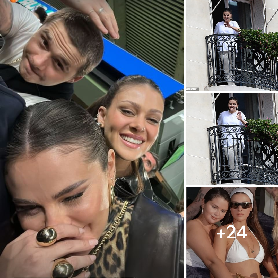 Brooklyn Beckham and wife Nicola Peltz join close friend Selena Gomez in the terraces as Paris Saint Germain thrash Olympique Marseille in the French capital