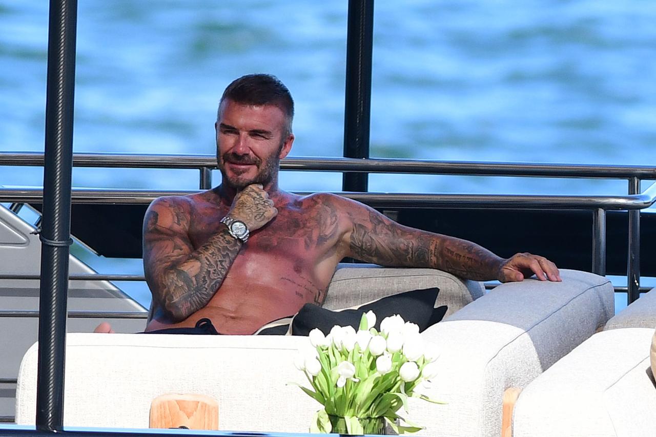 David Beckham lounges on a yacht and more star snaps | Page Six