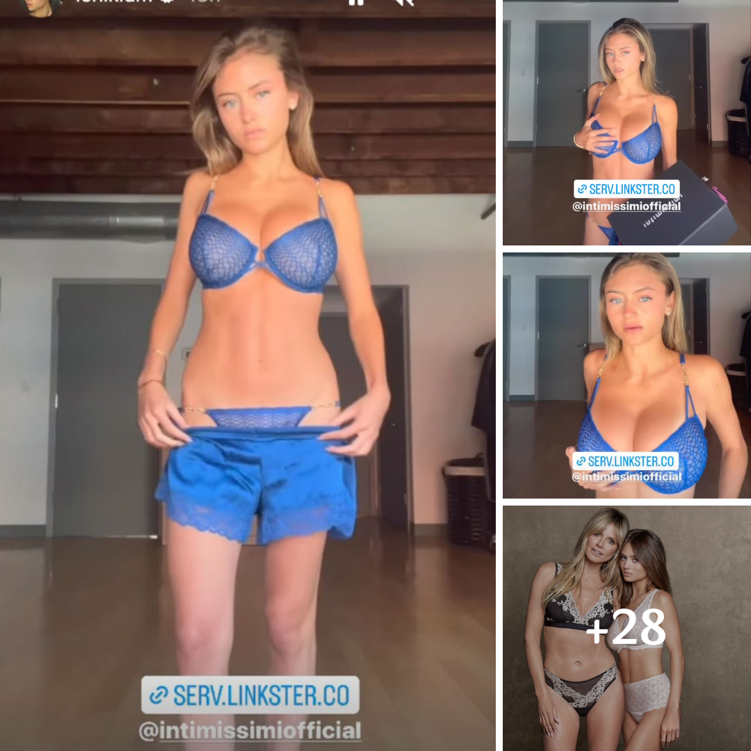 Heidi Klum’s Daughter Leni Klum Drops Jaws In Lacy Blue Lingerie