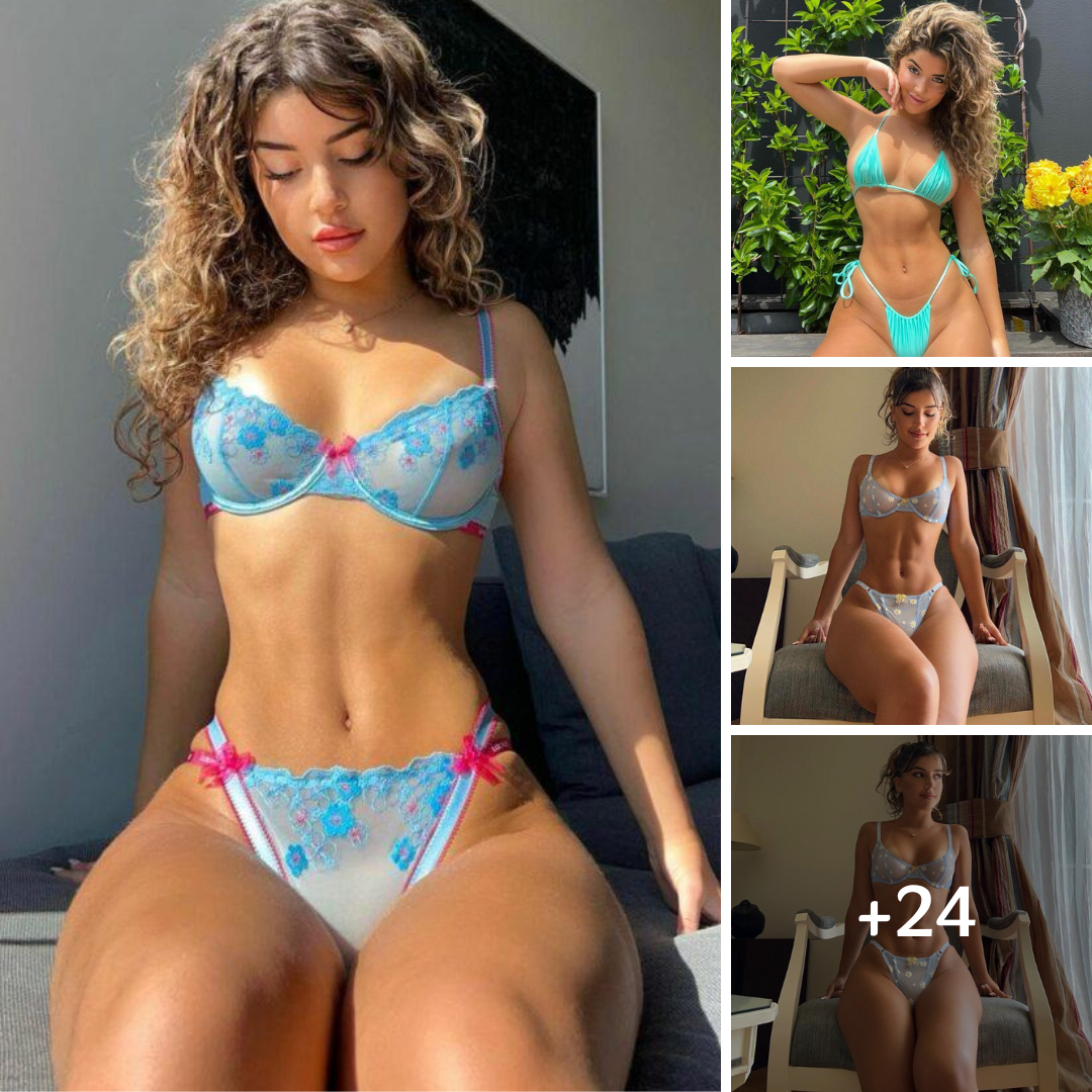 Martial Artist Zoe Gara Bares It ALL In Her Sheer Baby Blue Lingerie