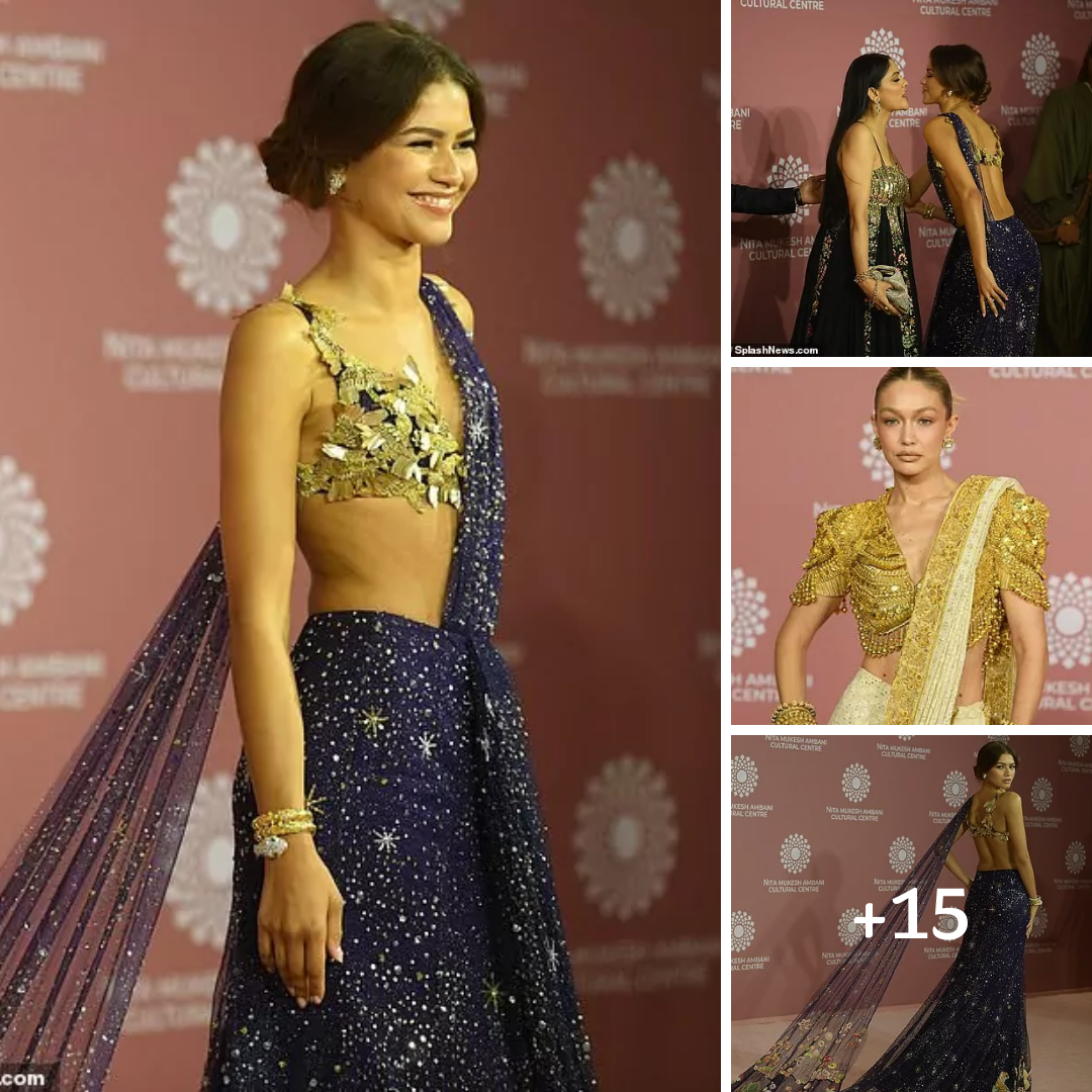 Gigi Hadid and Zendaya turn heads at a cultural centre launch in Mumbai