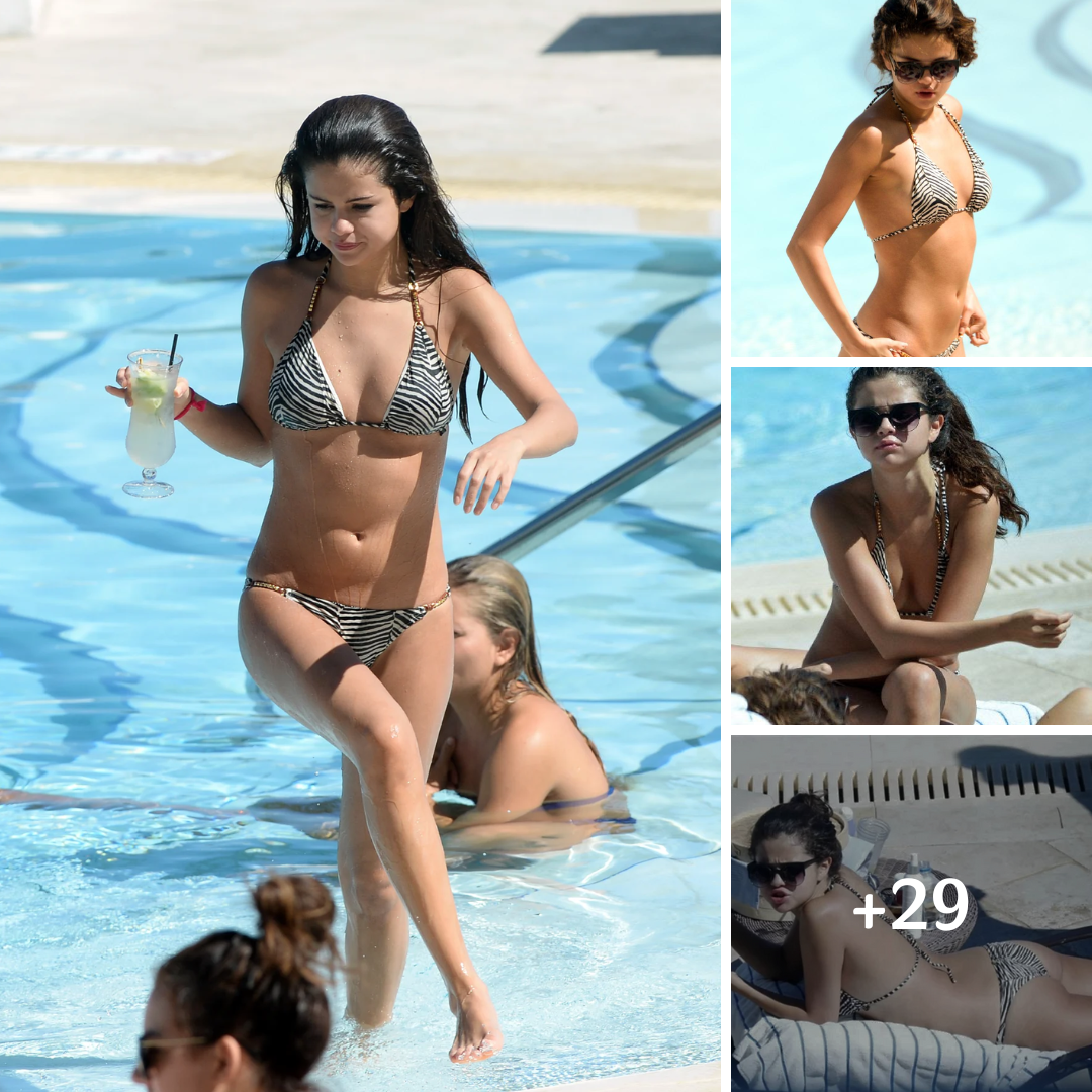 Selena Gomez Bikini Photos: See Latina Show Off New Tattoo In Sexy Zebra Print Swimsuit!