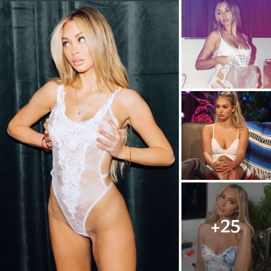 ‘Bachelor’ Alum Corinne Olympios Is A ‘Badie’ In White Lingerie ‎