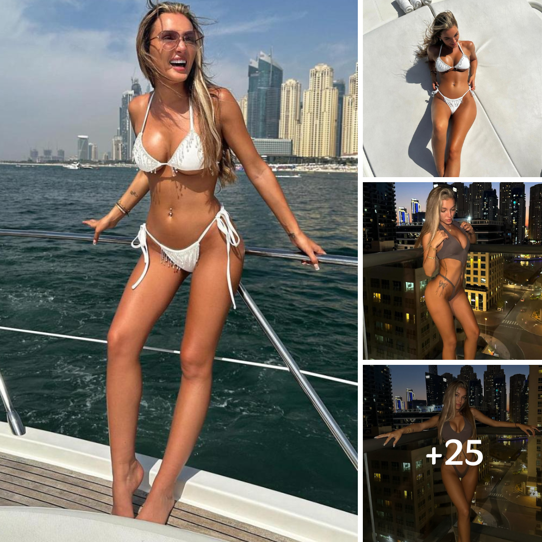 Beaux Raymond Sunbathes On A Boat In Her Little Bikini