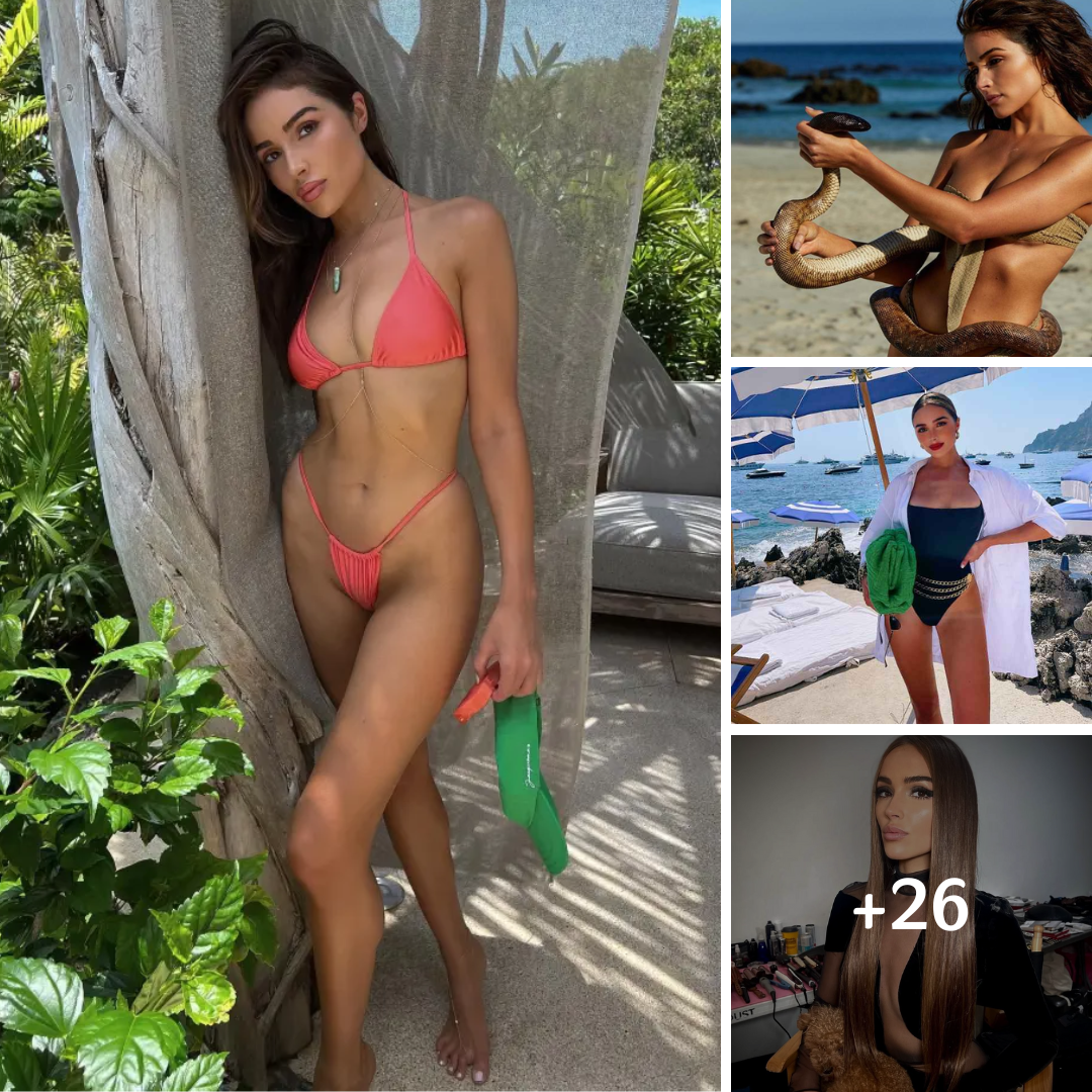 Olivia Culpo Handles Slithering Snake In Minuscule Bikini