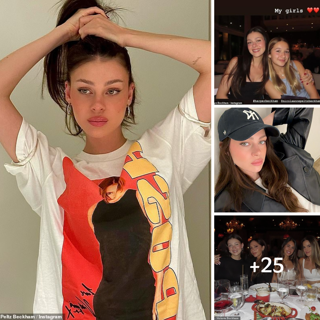 Nicola Peltz pays a sweet tribute to her mother-in-law Victoria Beckham by donning a Posh Spice T-shirt after putting their ‘feud’ behind them