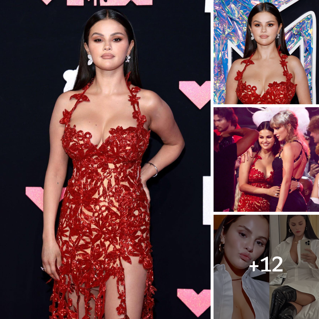 Selena Gomez Stuns Unbuttoned In Latex Thigh-Highs