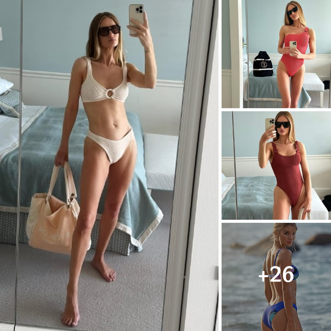 Rosie Huntington-Whiteley unveils her new swimwear collection