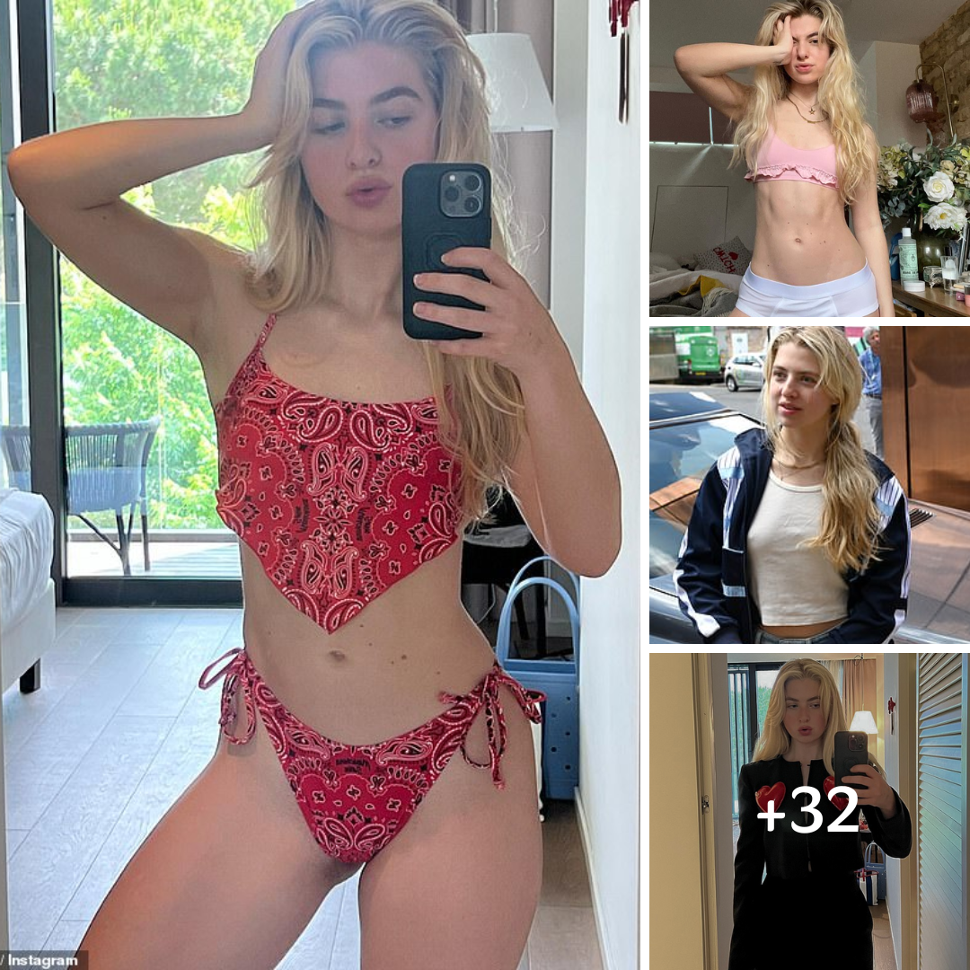 Anais Gallagher posts picture of herself wearing Moschino bandana bikini