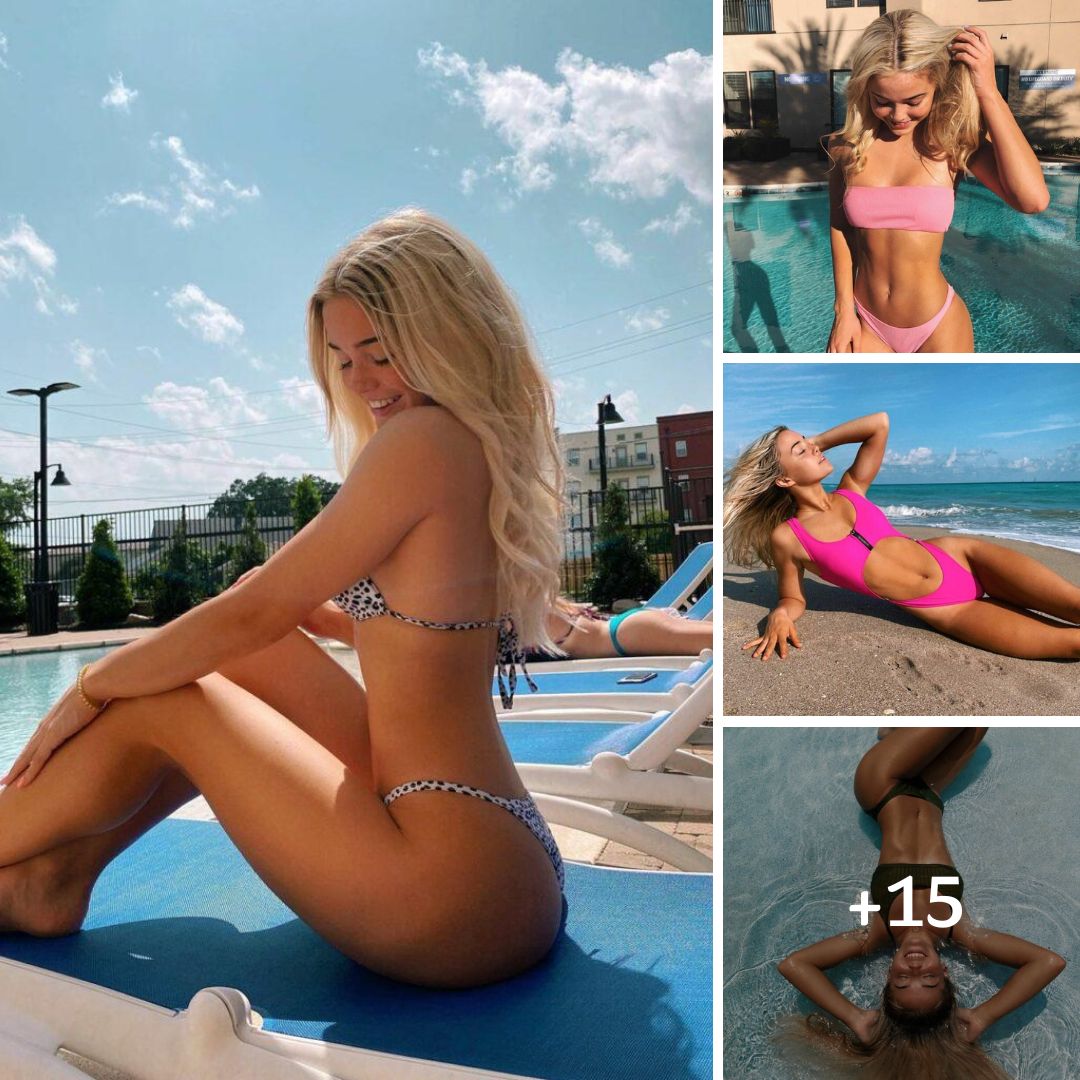 Gymnast Olivia Dunne Sunbathes In Tiny Pink Bikini