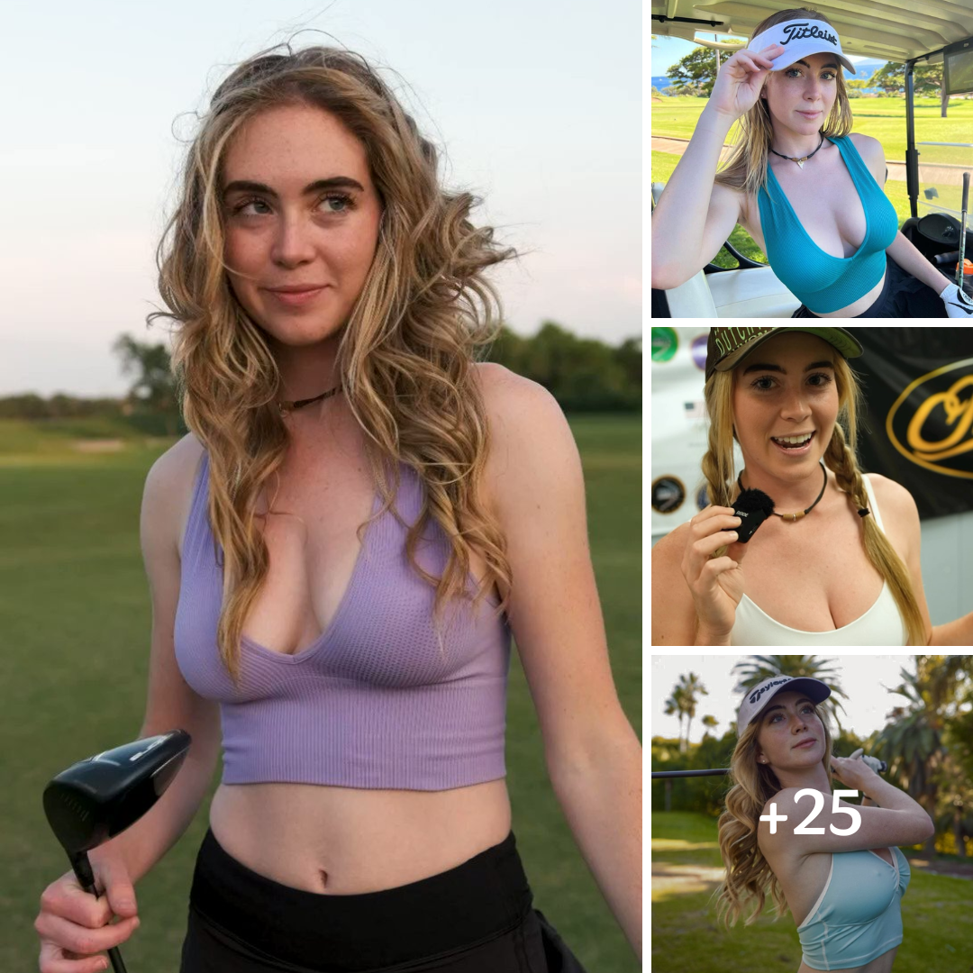 Golfer Grace Charis In Crop Top Tries Her Hand At Archery