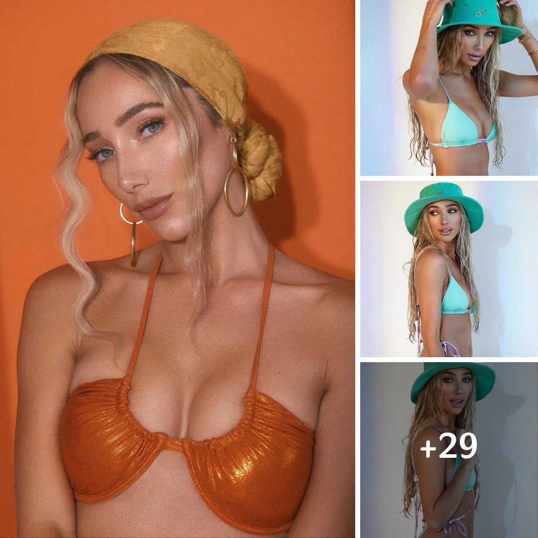 Aurora Culpo Drops Jaws In An Orange Strapless Bikini