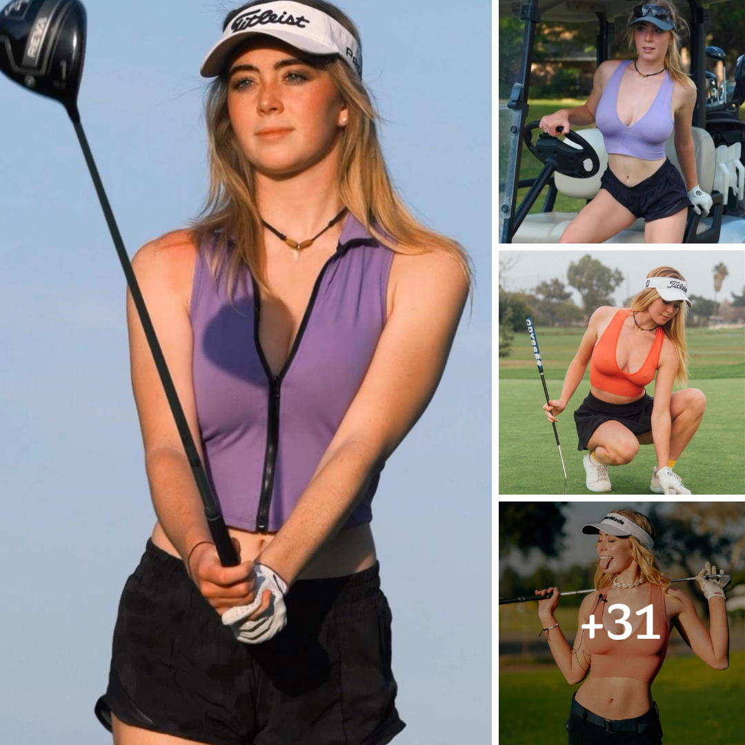 Golfer Grace Charis Finally Hits A Ball In Her Braless Crop Top