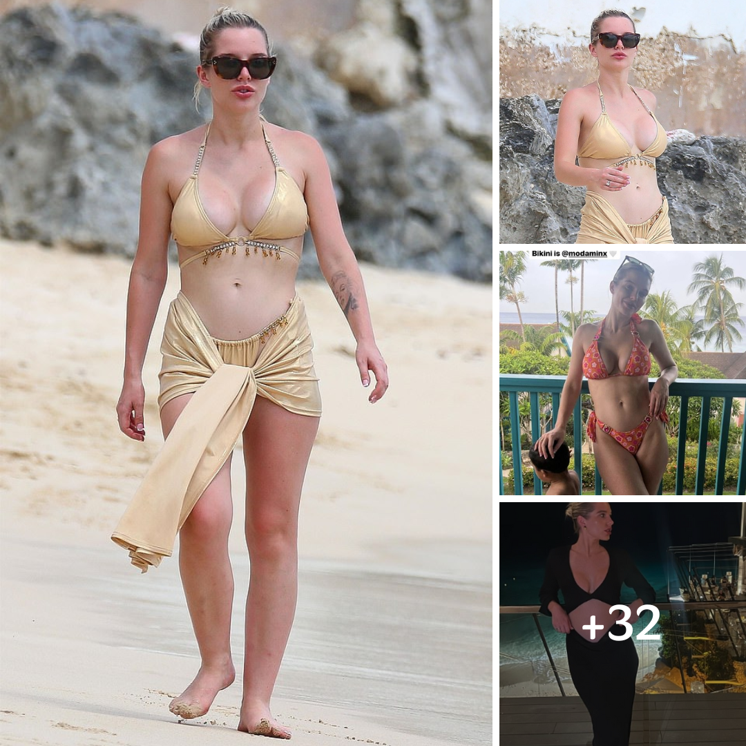 Helen Flanagan ‘asked to leave posh Barbados restaurant after visiting in a gold two-piece bikini, prompting fellow tourist to come to star’s rescue’