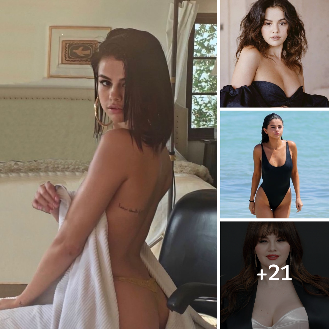 Selena Gomez Bares Her Buns In Barely-There Towel